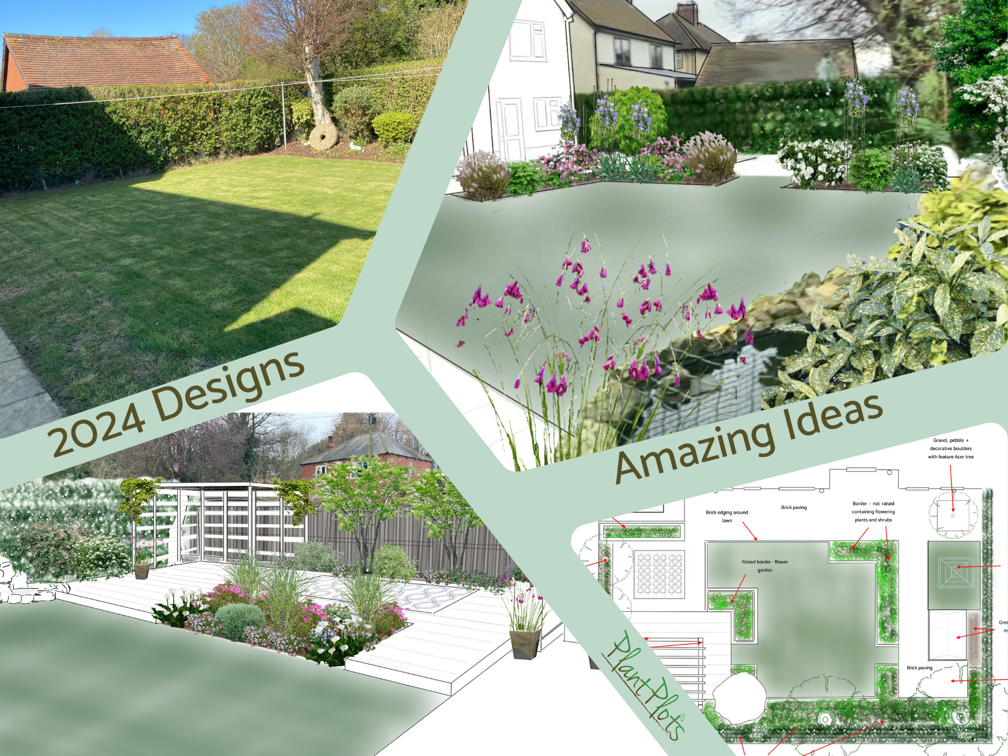 Back Garden Design Ideas PlantPlots () Back Garden Design Ideas PlantPlots ()