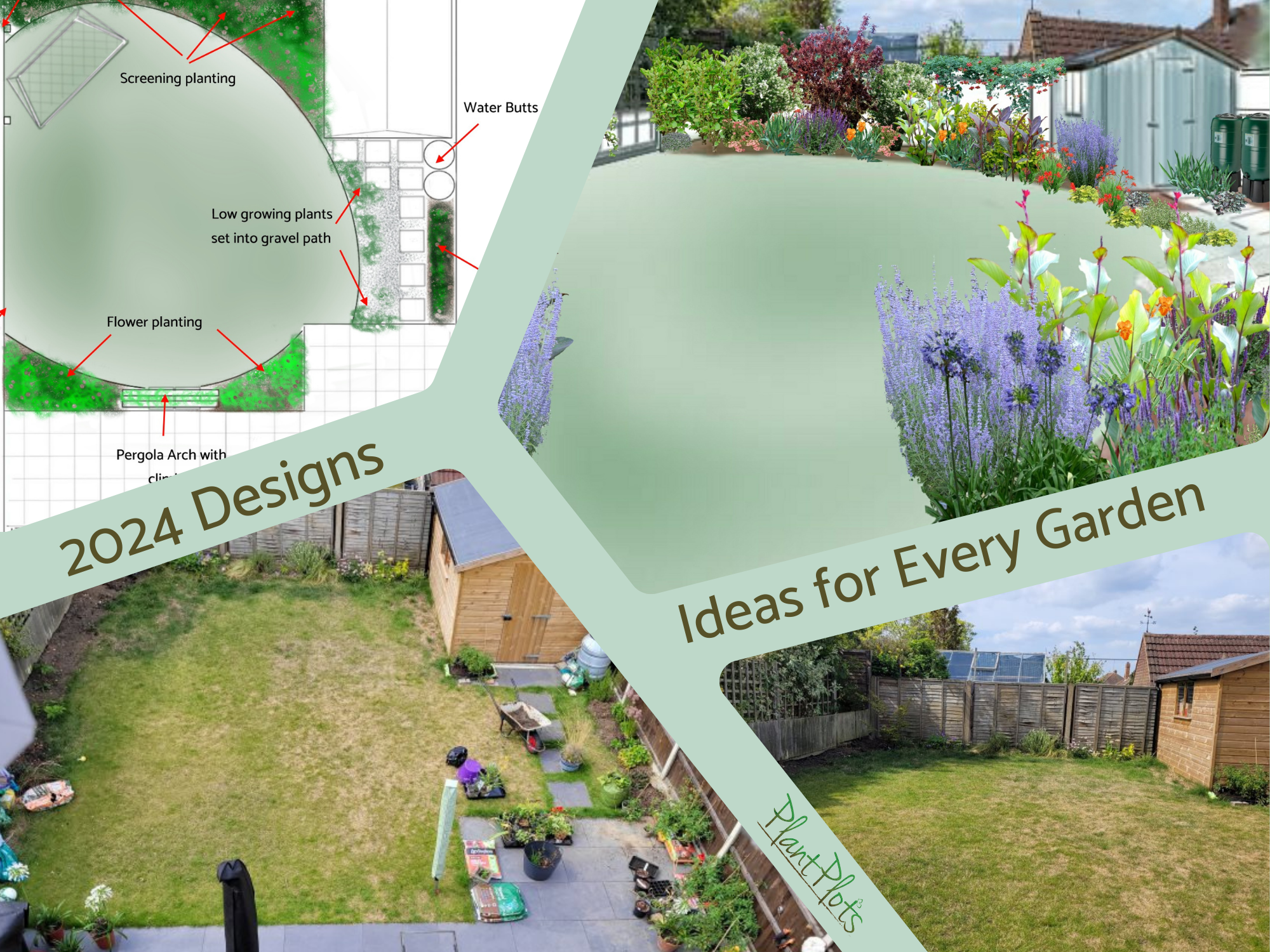 Back garden design ideas PlantPlots () Back garden design ideas PlantPlots ()