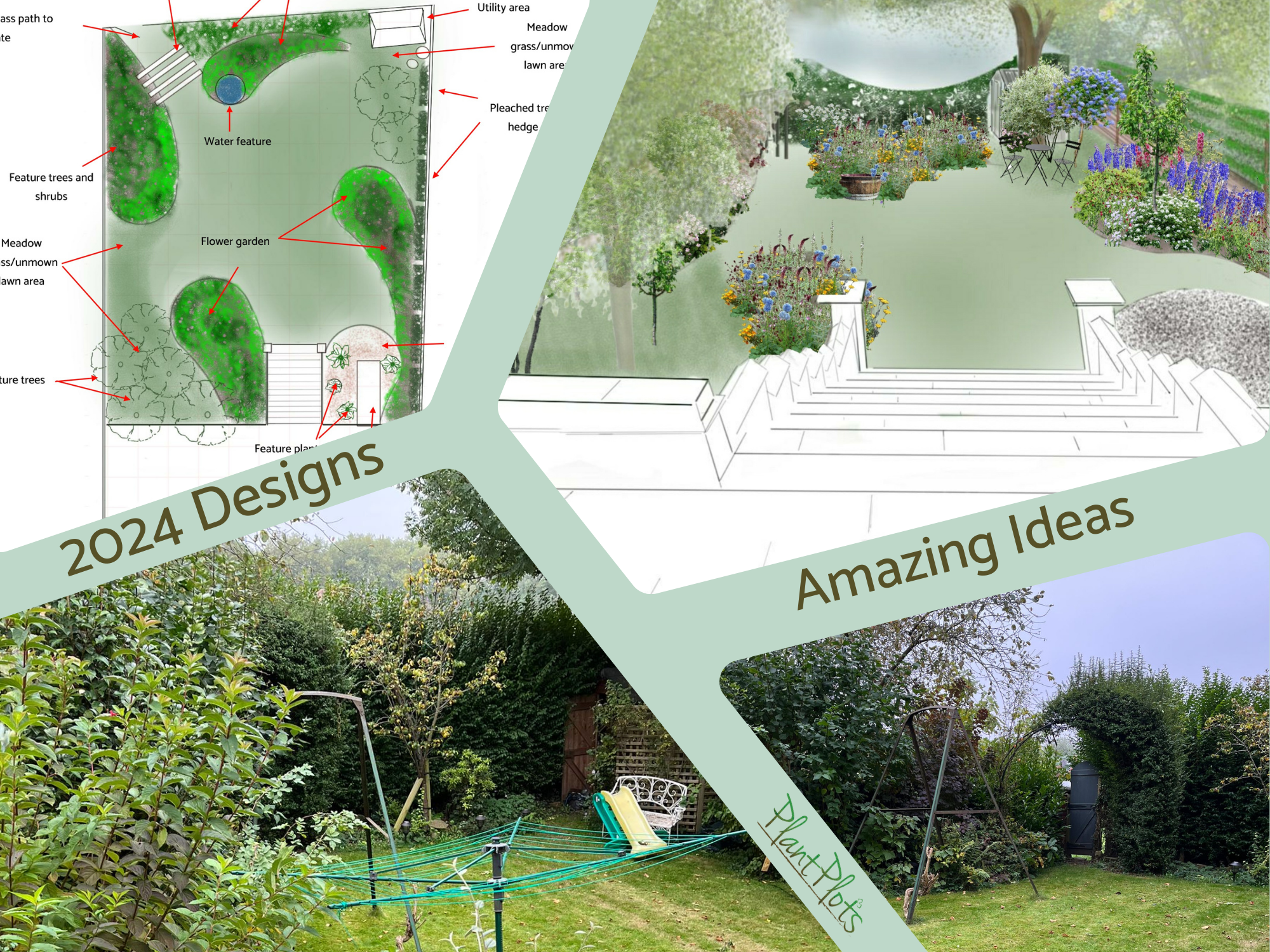 Back garden design ideas PlantPlots () Back garden design ideas PlantPlots ()