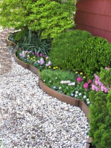 garden looking unnatural