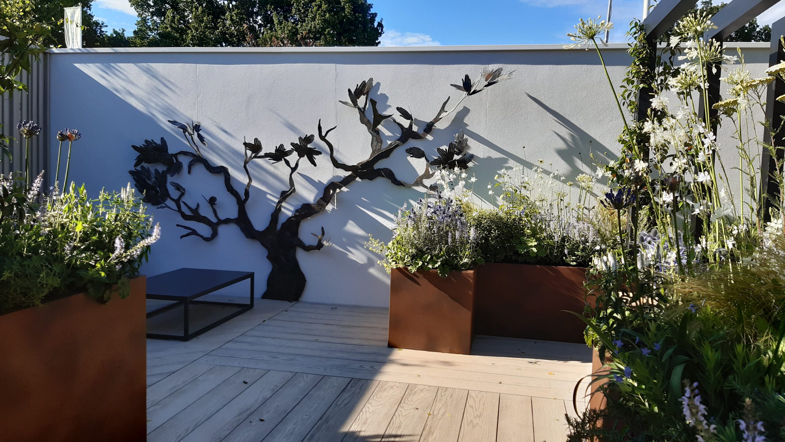 2D tree screen as wall art