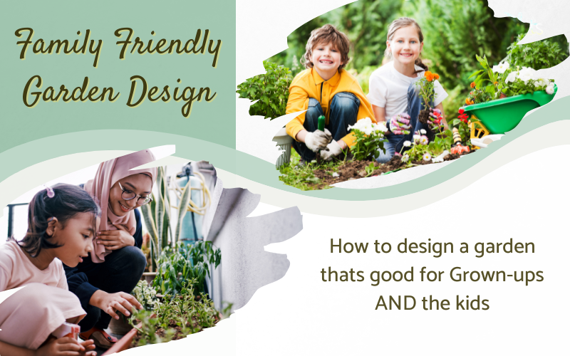 family garden design idea