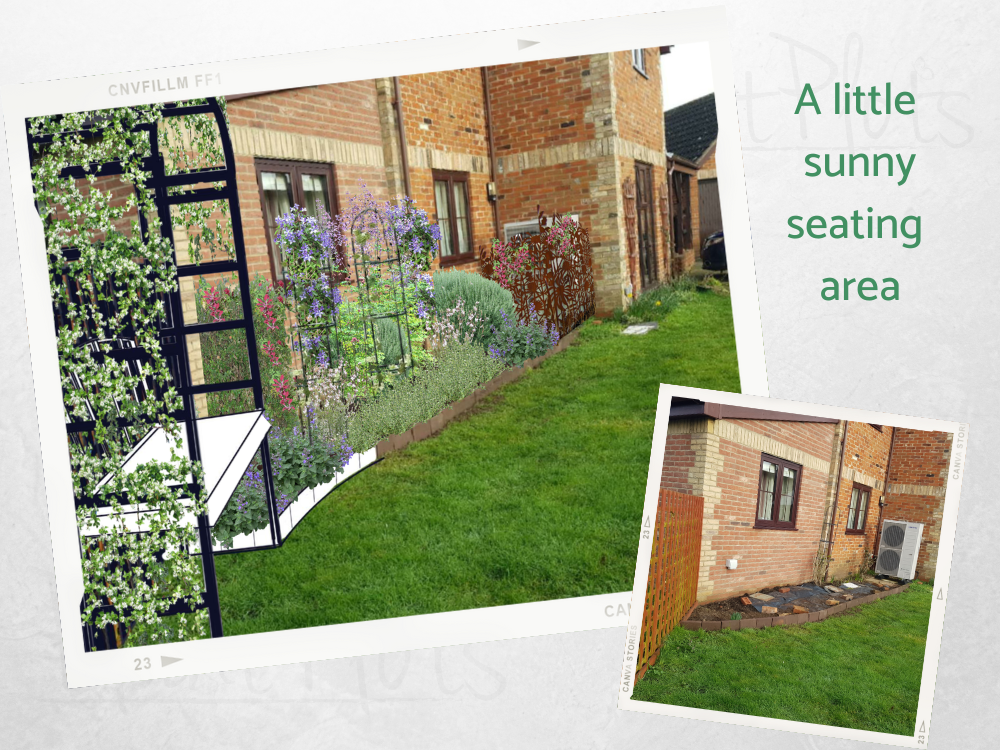 sunny front garden seating area sunny front garden seating area