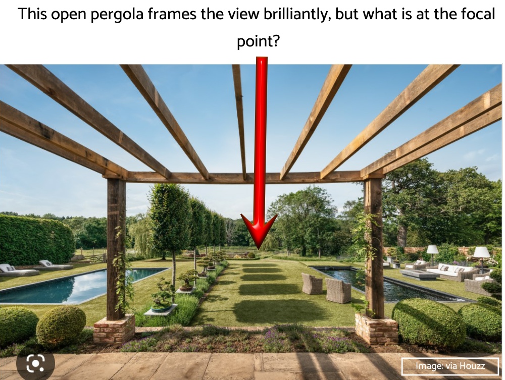 Large garden design tips if you make a focal point use it Large garden design tips if you make a focal point use it