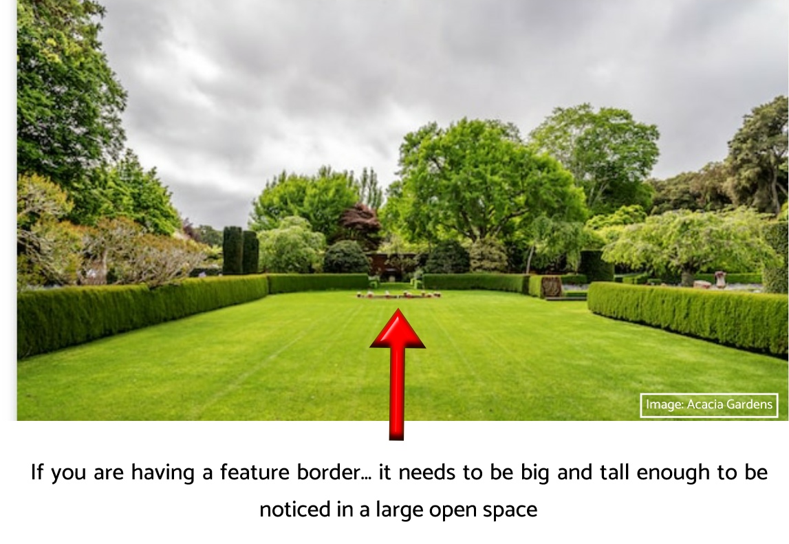large garden design tips feature borders must hold the view