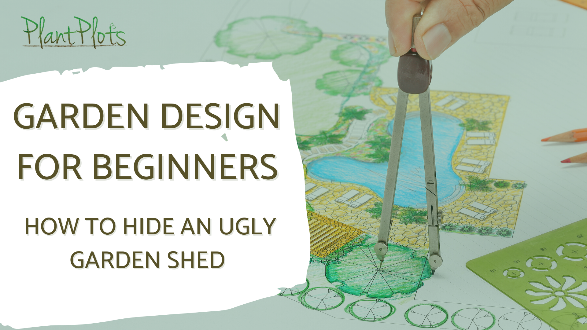 how to hide a garden shed. Thumbnail video link to watch how to hide a garden shed.