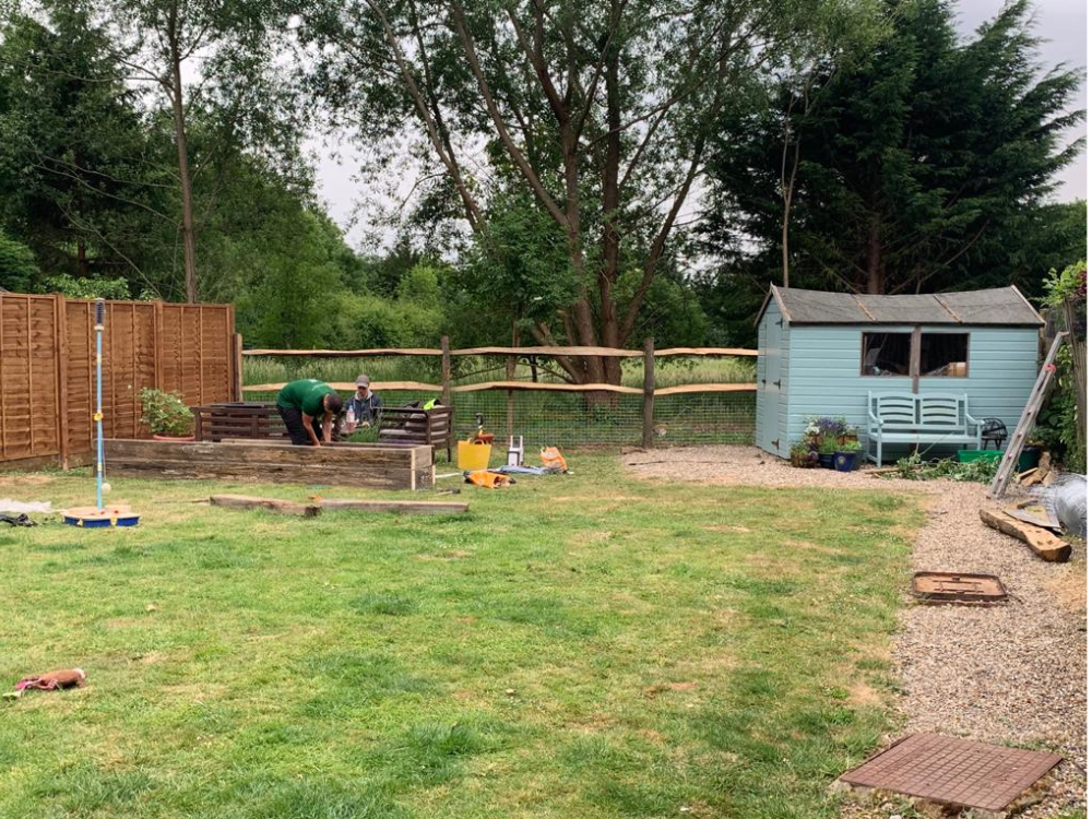 Natural flower garden