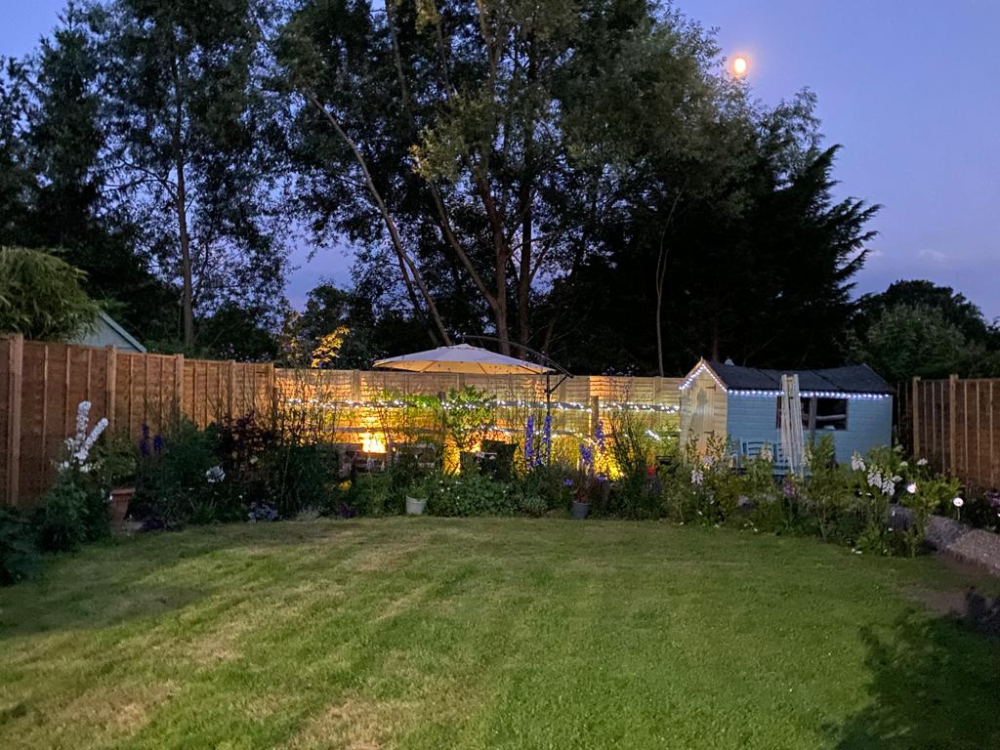 Natural flower garden