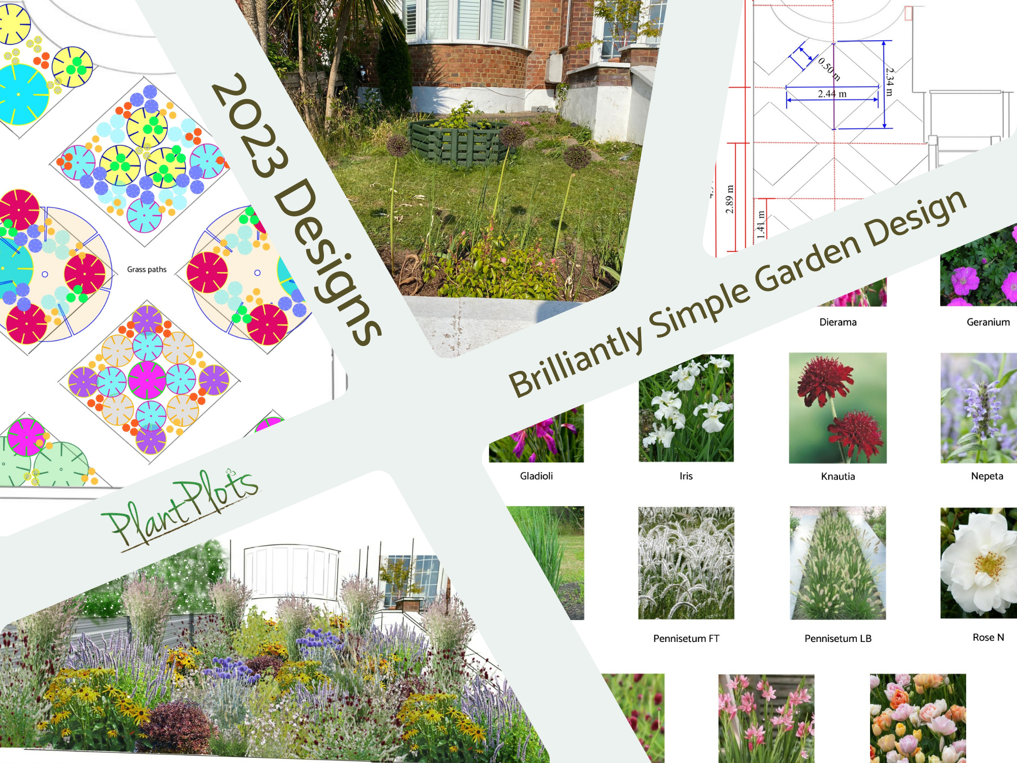 Formal Front Garden Design Ideas by PlantPlots Formal Front Garden Design Ideas by PlantPlots