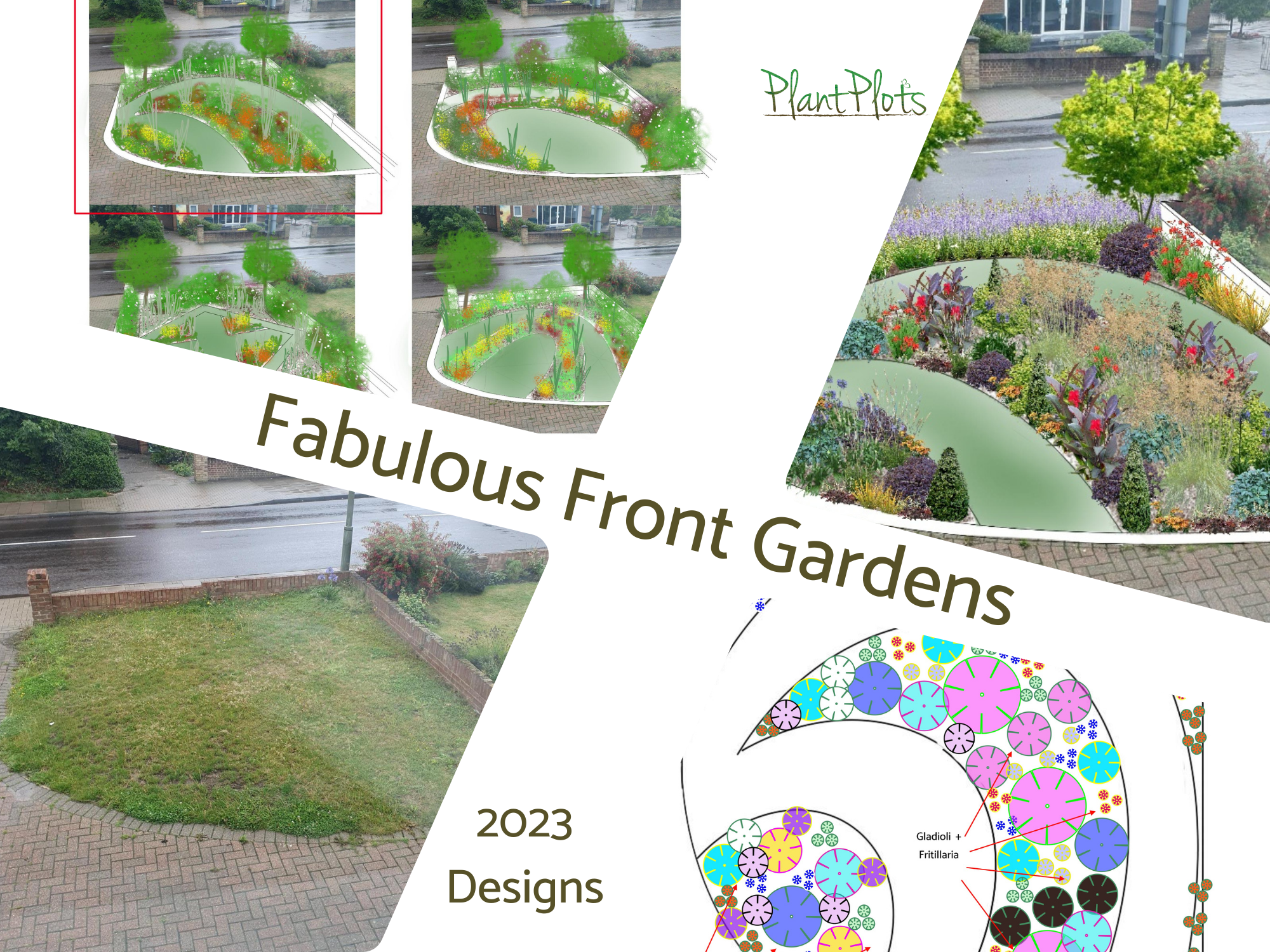 Front Garden Design by PlantPlots Front Garden Design by PlantPlots