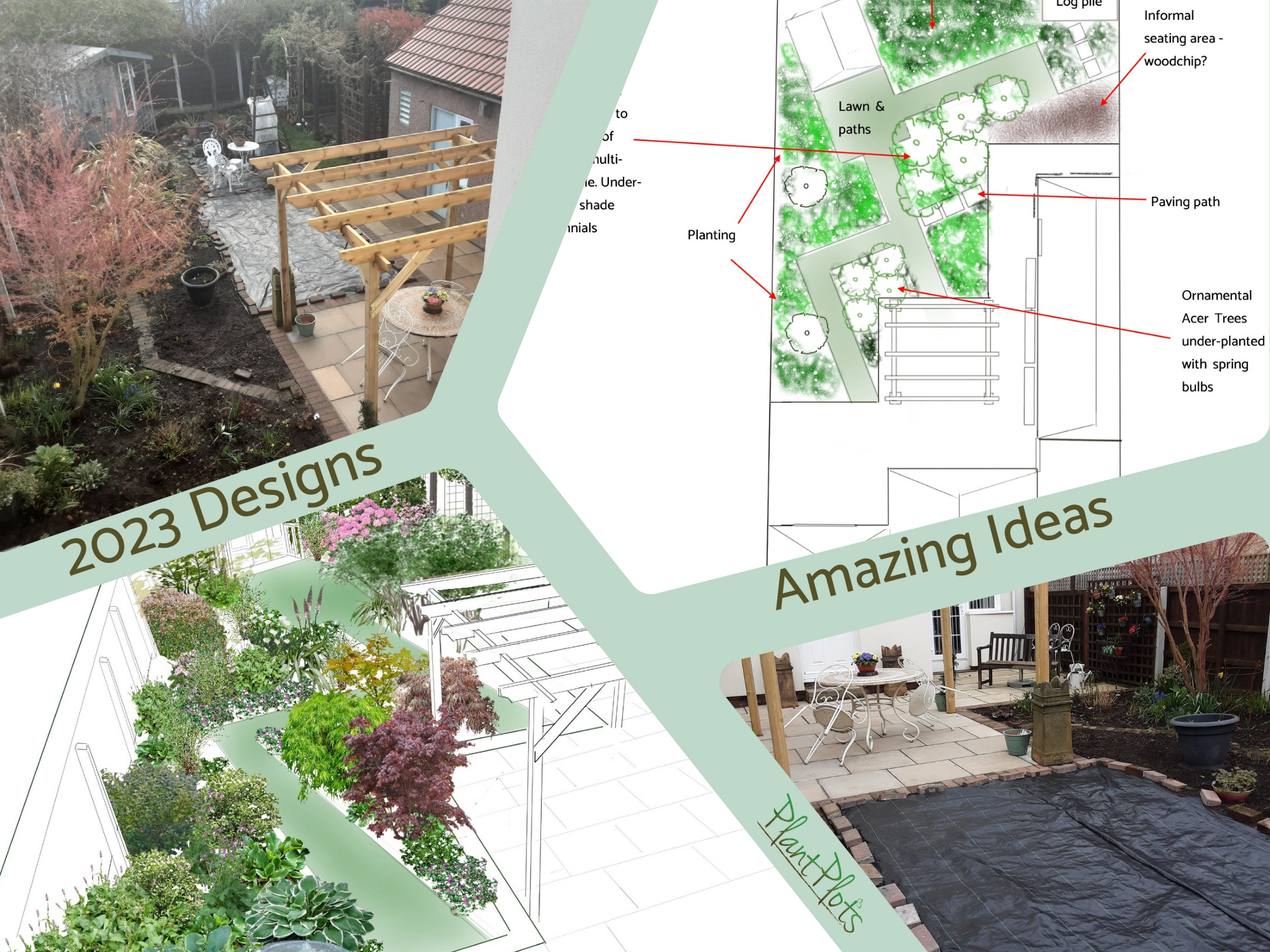 Geometric Garden Design by PlantPlots Geometric Garden Design by PlantPlots