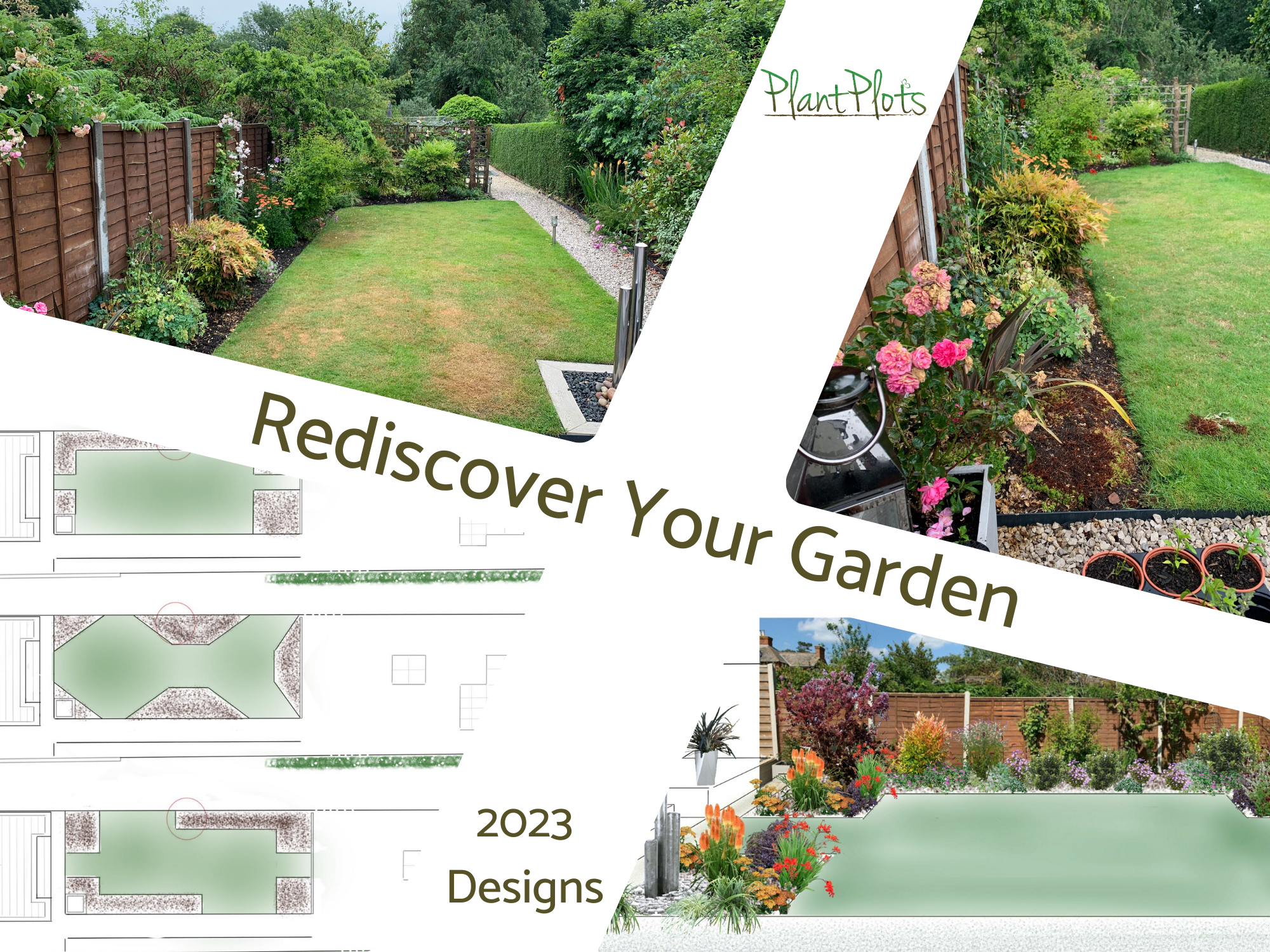 Ideas for the Lawn, easy garden design ideas by PlantPlots Ideas for the Lawn, easy garden design ideas by PlantPlots