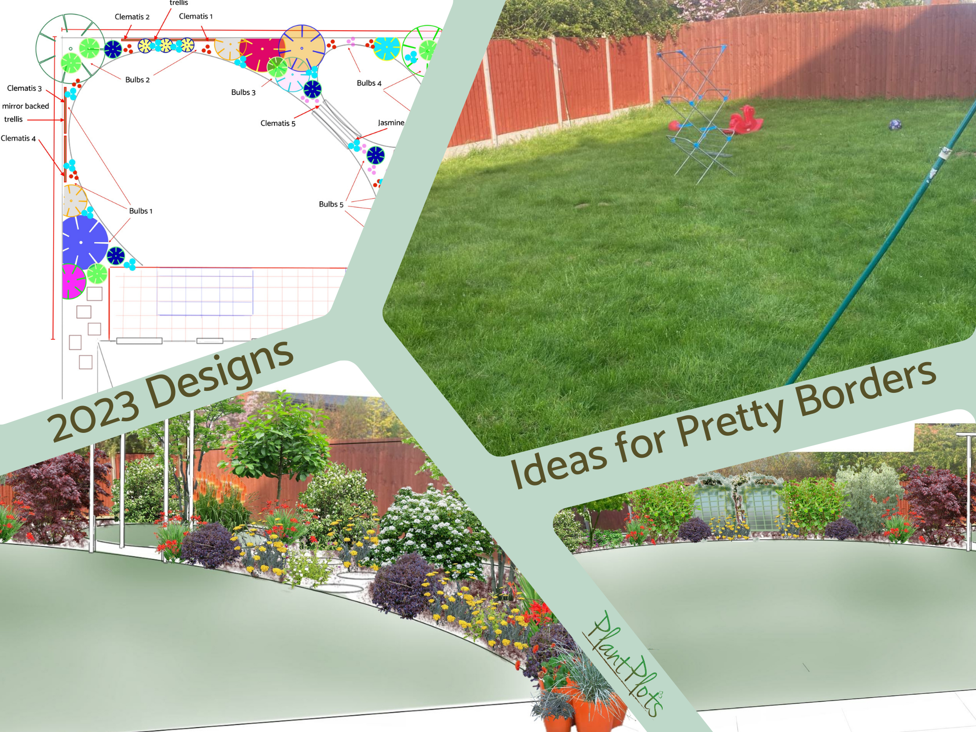 Low Maintenance Family Garden Design by PlantPlots Low Maintenance Family Garden Design by PlantPlots