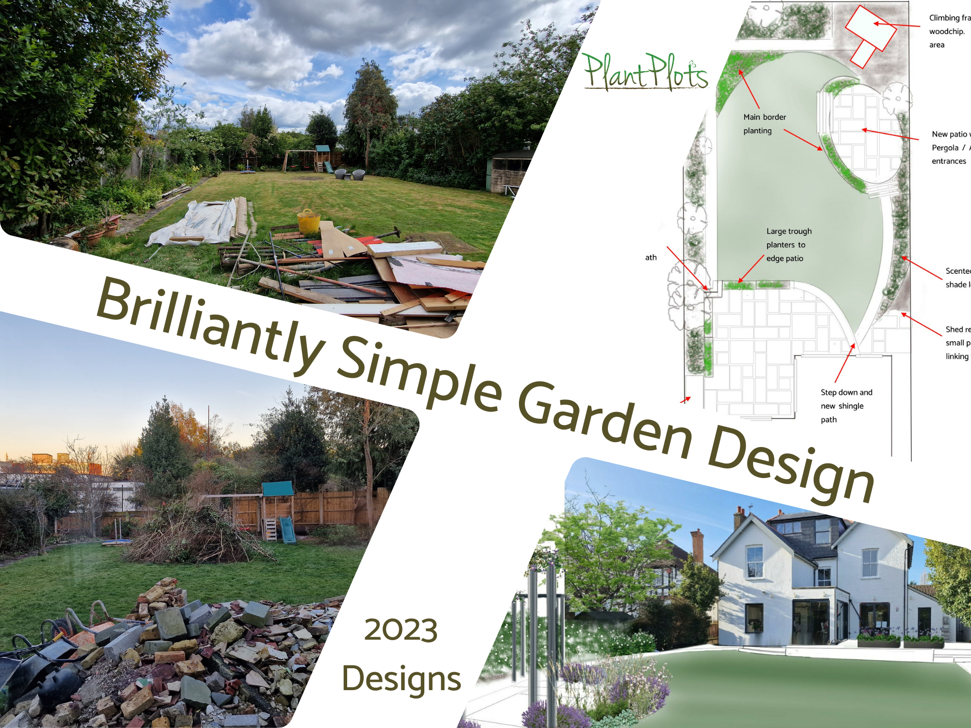 Low Maintenance Family Garden by PlantPlots Low Maintenance Family Garden by PlantPlots