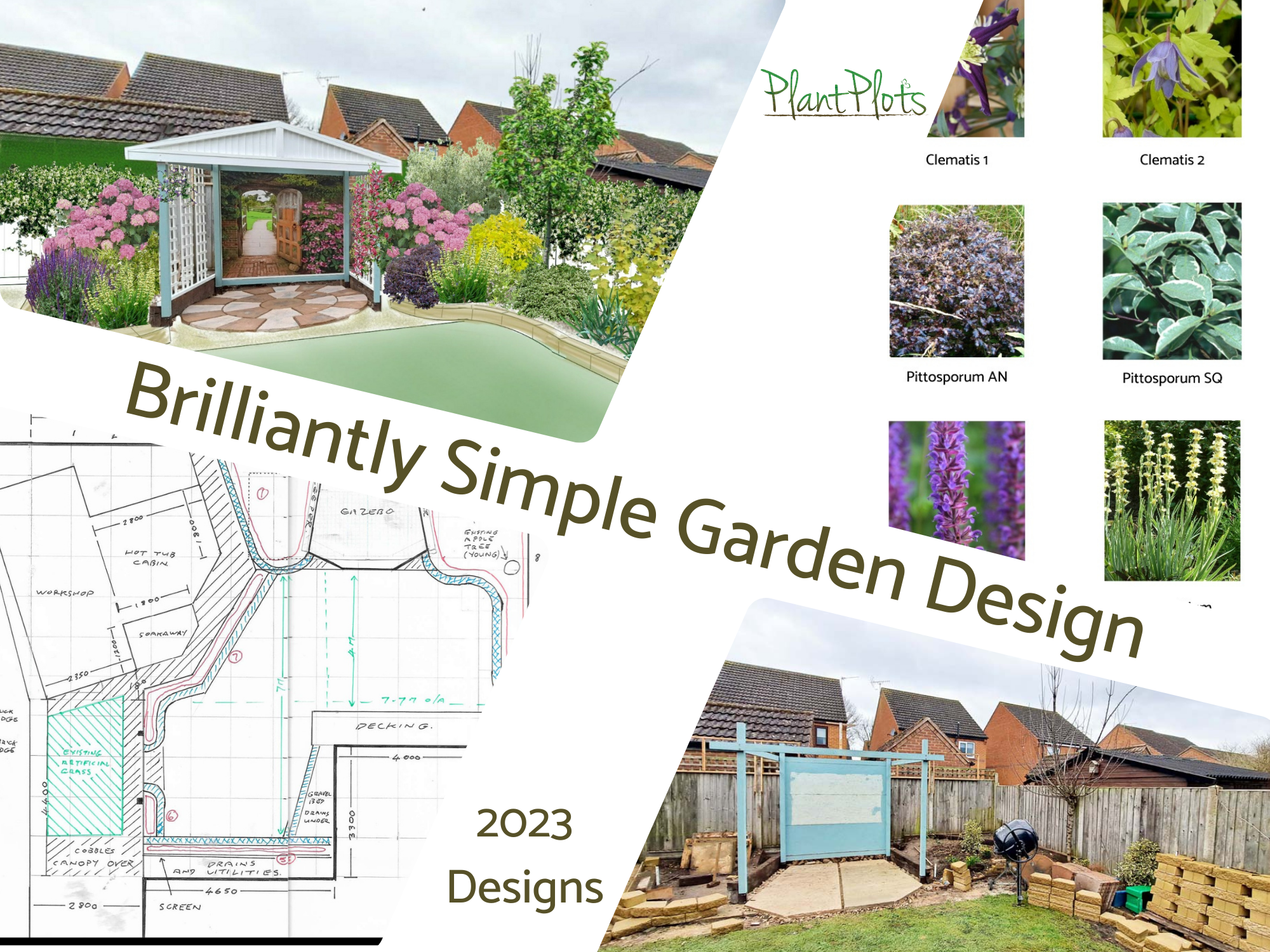 Planting Ideas for small back gardens by PlantPlots Planting Ideas for small back gardens by PlantPlots