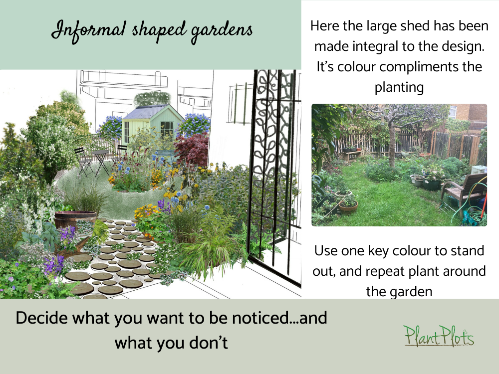informal garden design layouts help and ideas PlantPlots () informal garden design layouts help and ideas PlantPlots ()
