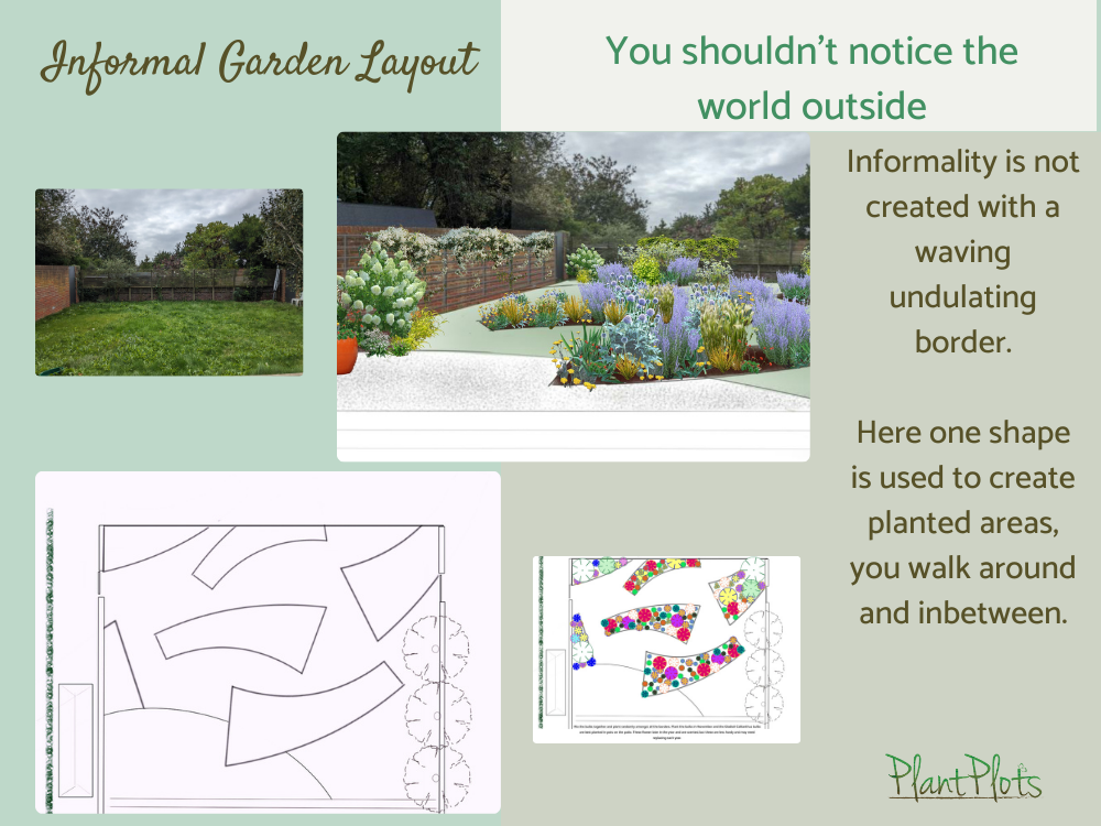 informal garden design layouts help and ideas PlantPlots () informal garden design layouts help and ideas PlantPlots ()