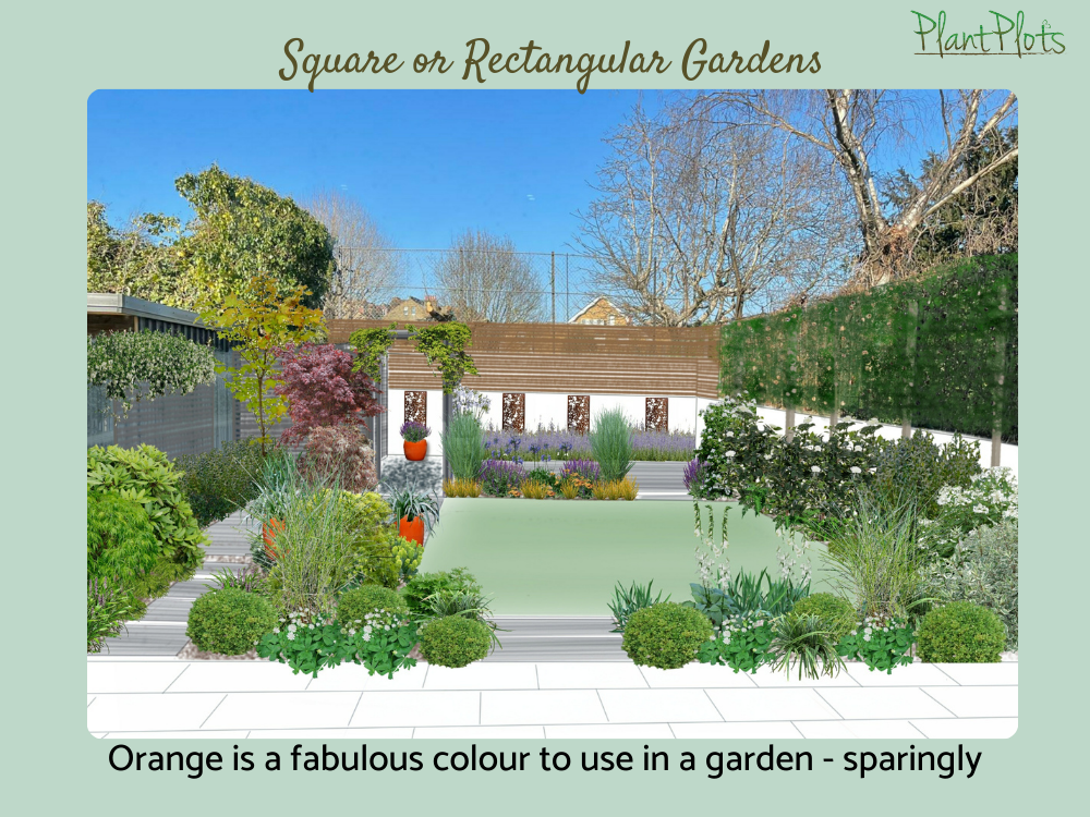 Square rectangular garden design layout and ideas PlantPlots Square rectangular garden design layout and ideas PlantPlots