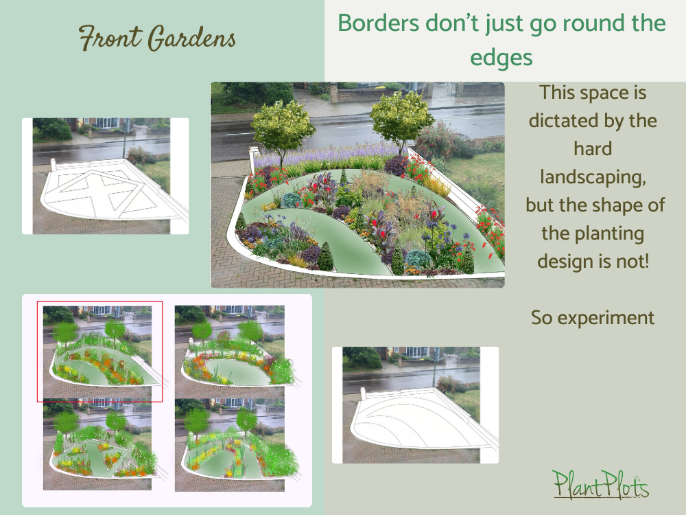 front garden design layouts help and ideas PlantPlots () front garden design layouts help and ideas PlantPlots ()