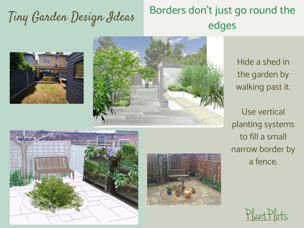 tiny garden design layouts help and ideas PlantPlots () tiny garden design layouts help and ideas PlantPlots ()