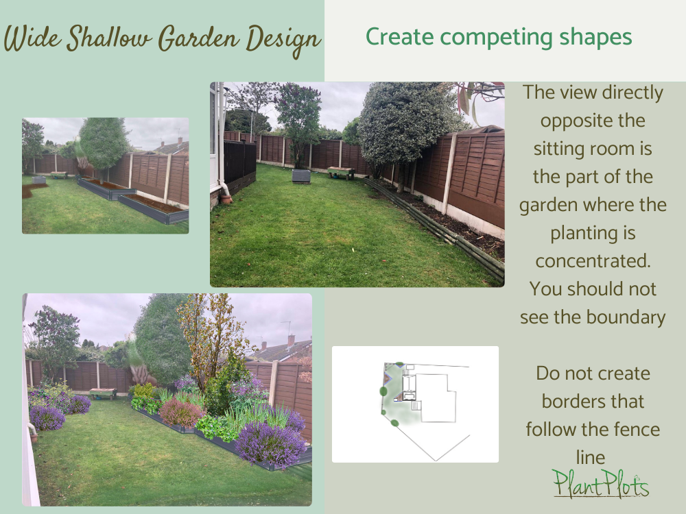 wide garden design layouts help and ideas PlantPlots () wide garden design layouts help and ideas PlantPlots ()